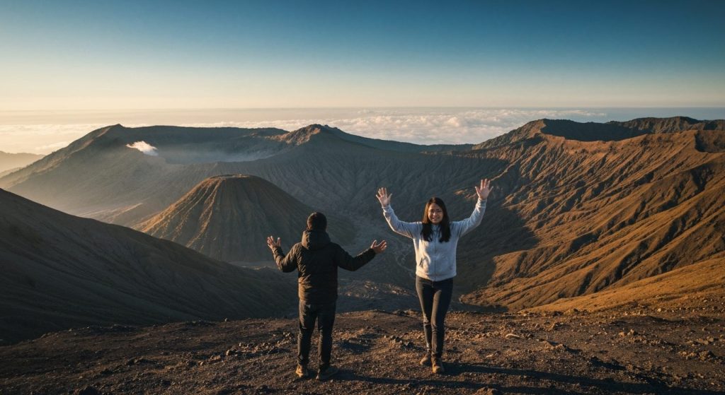 bromo ijen tour from bali price per person — Photorealistic editorial travel photograph relevant to: An honest planning
